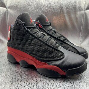 Size 6.5 Jordan 13 Retro 2017 Mid Bred Kids Black Athletic Sneaker 414574-004